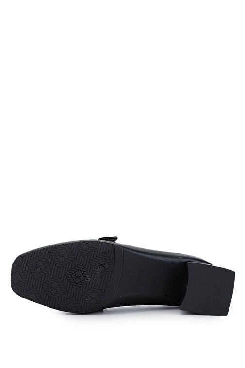 Tamer Tanca Kadın Suni Deri Siyah Topuklu Ayakkabı - Görsel 5