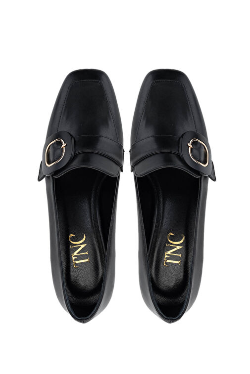 Tamer Tanca Kadın Suni Deri Siyah Topuklu Ayakkabı - Görsel 6