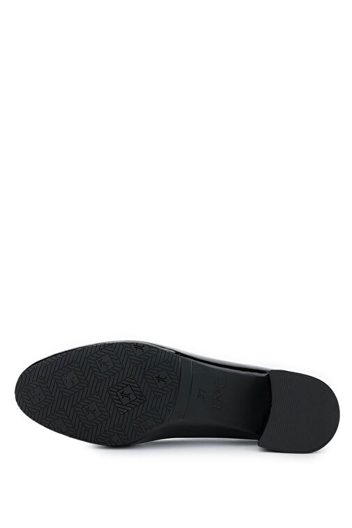 Tamer Tanca Kadın Suni Deri Siyah Rugan Topuklu Ayakkabı - Görsel 5