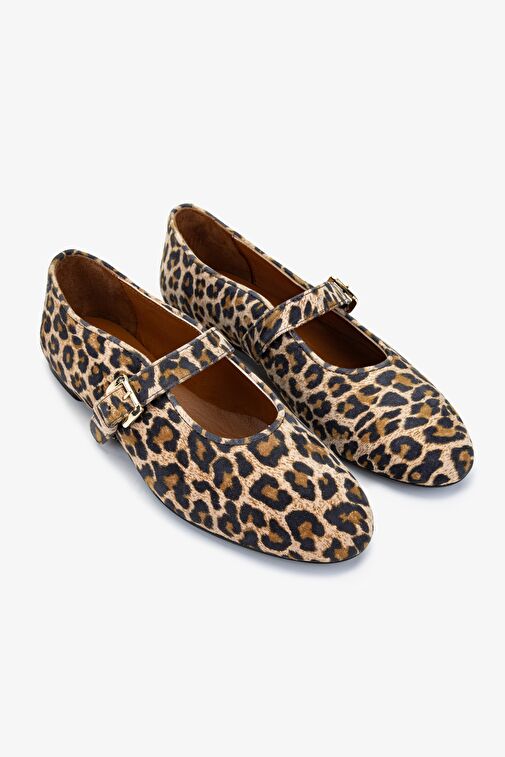 Valmenti Kadın . Leopar Babet Ayakkabı - Görsel 3