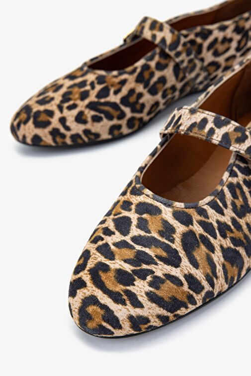 Valmenti Kadın . Leopar Babet Ayakkabı - Görsel 4