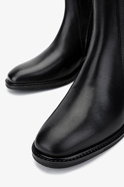 Valmenti Kadın . Siyah Deri Casual Bot - Görsel 4