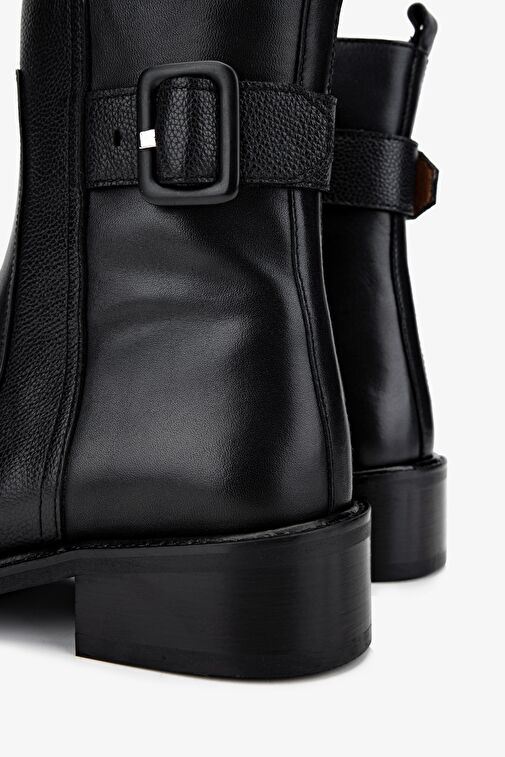 Valmenti Kadın . Siyah Deri Casual Bot - Görsel 5