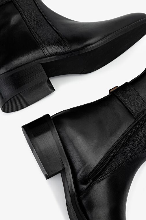 Valmenti Kadın . Siyah Deri Casual Bot - Görsel 6