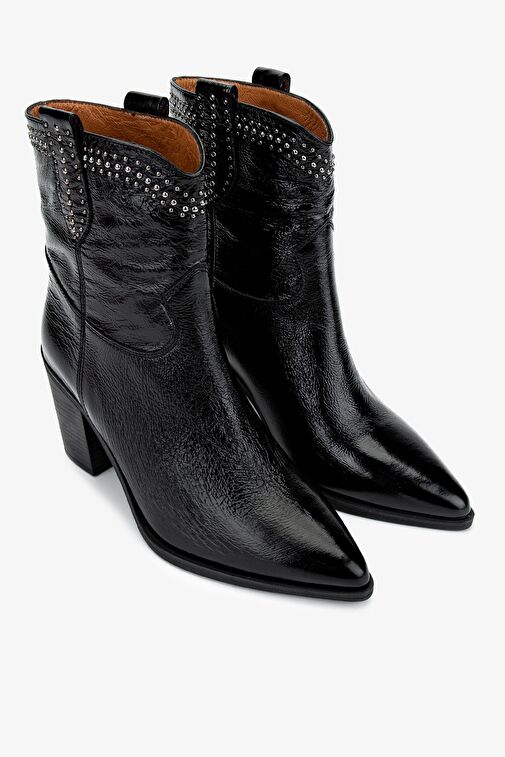 Valmenti Kadın Siyah Topuklu Bot - Görsel 3