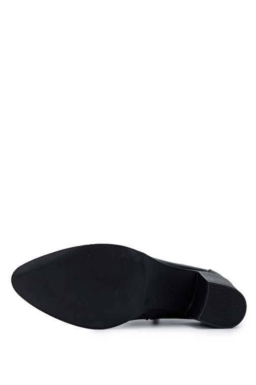 Tamer Tanca Kadın Suni Deri Siyah Deri Topuklu Bot - Görsel 6