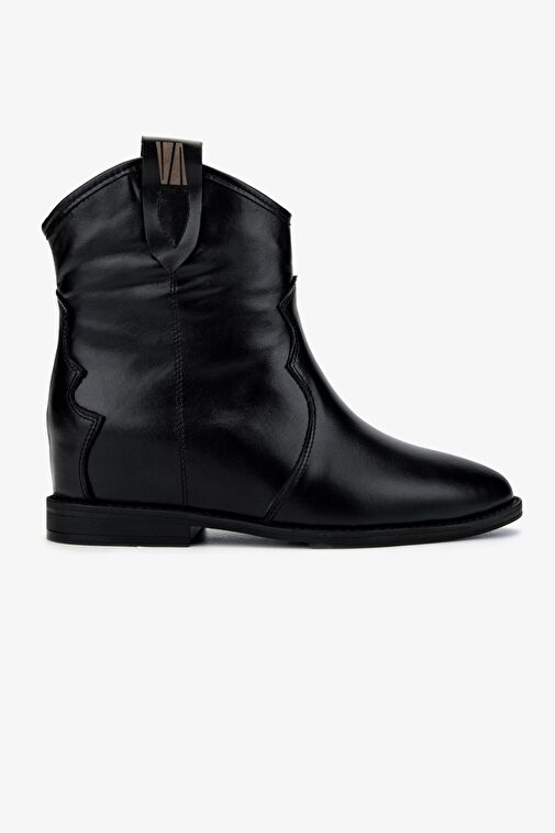Valmenti Kadın . Siyah Deri Casual Bot - Görsel 2