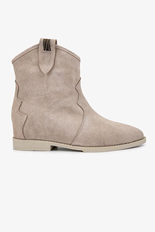 Valmenti Kadın Bej Süet Casual Bot - Görsel 2
