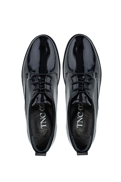 Tamer Tanca Siyah Kadın Rugan Günlük Ayakkabı 1071 SL500 BN AYK SK24-25 - Görsel 6