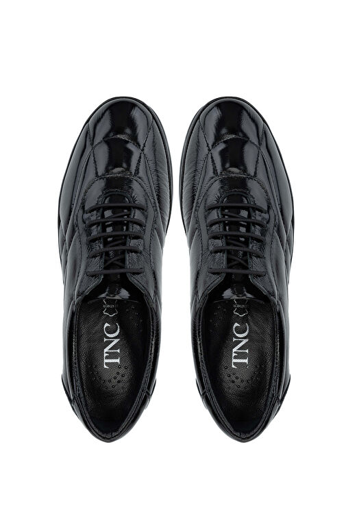 Tamer Tanca Siyah Kadın Rugan Günlük Ayakkabı 1071 SL501 BN AYK SK24-25 - Görsel 6