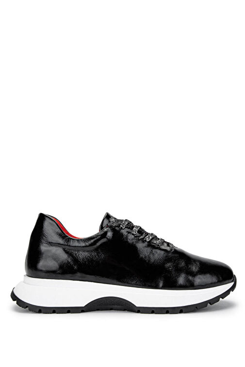 Tamer Tanca Altın Kadın Rugan Sneaker 1071 I900 BN AYK SK24-25 - Görsel 2