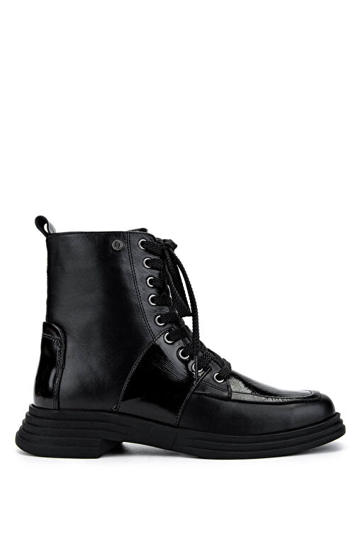 Tamer Tanca Kadın Hakiki Deri Siyah Casual Bot - Görsel 2