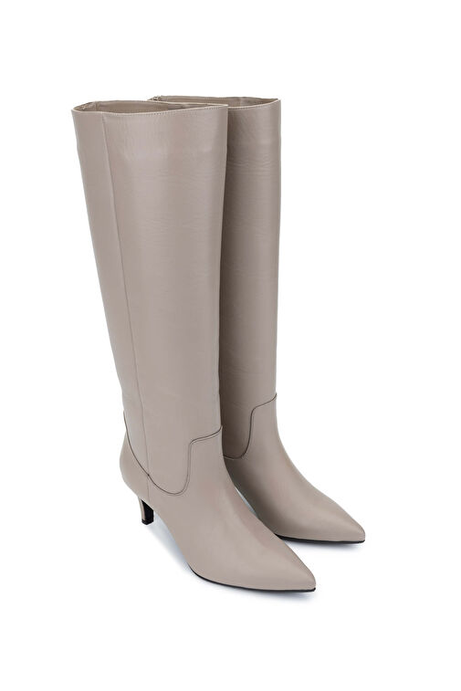 Tamer Tanca Kadın Hakiki Deri Vizon Topuklu Çizme - Görsel 3