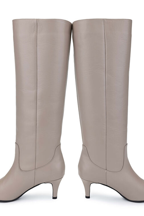 Tamer Tanca Kadın Hakiki Deri Vizon Topuklu Çizme - Görsel 5