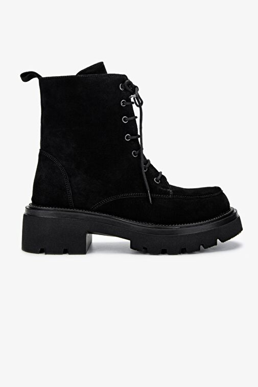 Valmenti Kadın Siyah Süet Casual Bot - Görsel 2