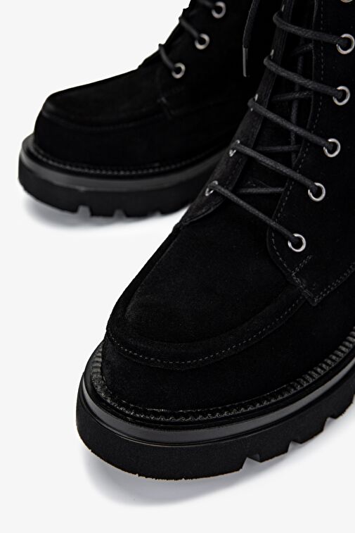 Valmenti Kadın Siyah Süet Casual Bot - Görsel 4