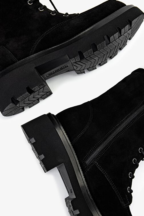 Valmenti Kadın Siyah Süet Casual Bot - Görsel 6