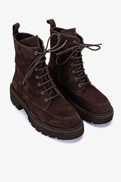 Valmenti Kadın Kahverengi Süet Casual Bot - Görsel 3