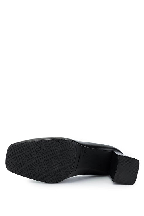 Tamer Tanca Taba Kadın Deri Topuklu Ayakkabı 1078 24594 BN AYK SK24-25 - Görsel 5