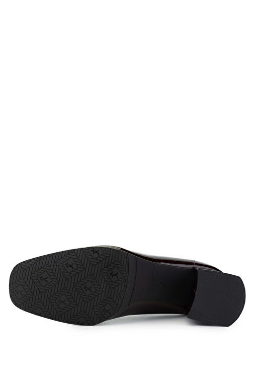 Tamer Tanca Siyah Kadın Rugan Topuklu Ayakkabı 1078 8255 BN AYK SK24-25 - Görsel 5