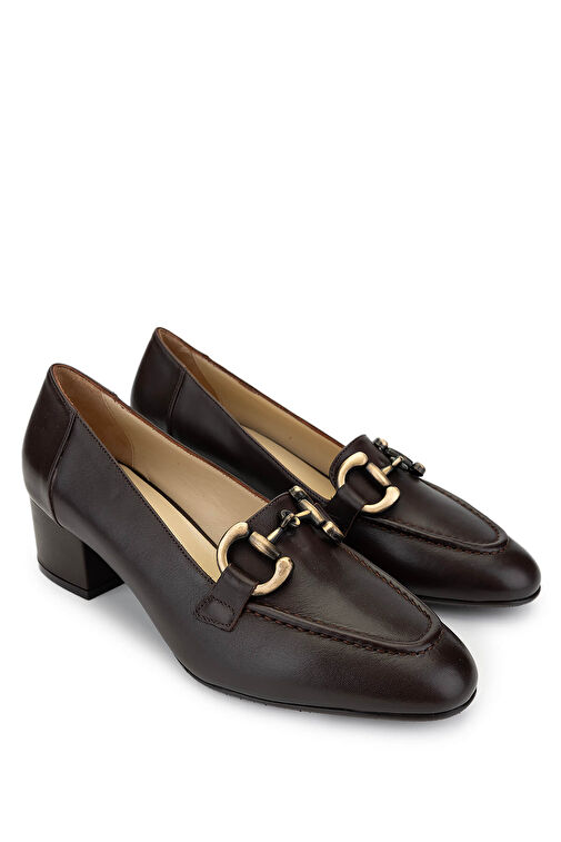 Tamer Tanca Siyah Kadın Deri Topuklu Ayakkabı 1078 8500 BN AYK SK24-25 - Görsel 3