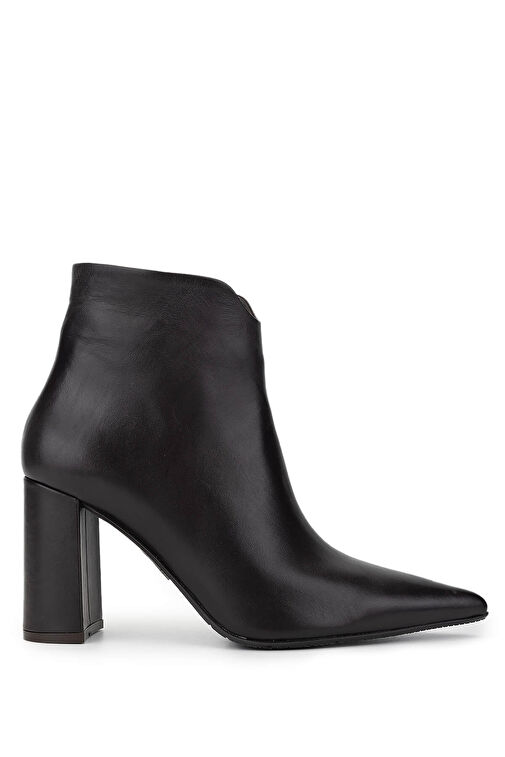 Tamer Tanca Kadın Hakiki Deri Kahverengi Topuklu Bot - Görsel 2