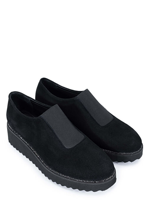 Tamer Tanca Siyah Kadın Deri Günlük Ayakkabı 775 387-8592 BN AYK SK24-25 - Görsel 3