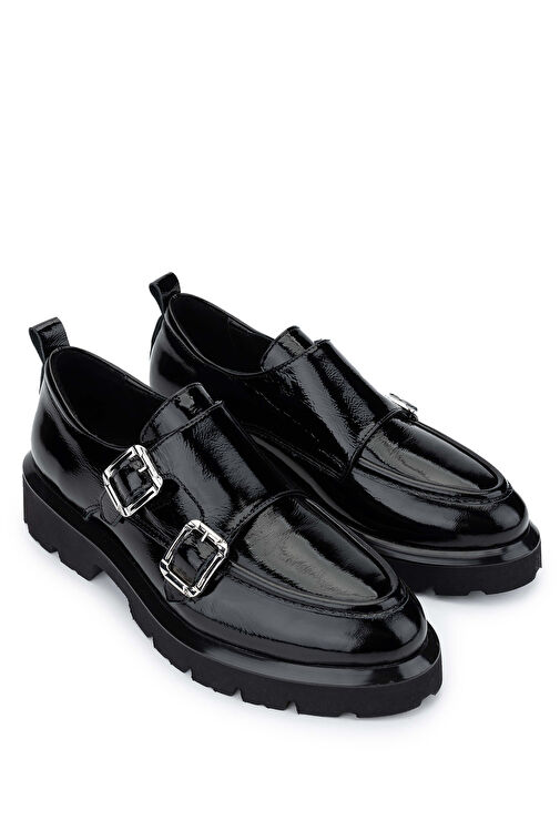 Tamer Tanca Siyah Kadın Rugan Günlük Ayakkabı 775 4154 BN AYK SK24-25 - Görsel 3