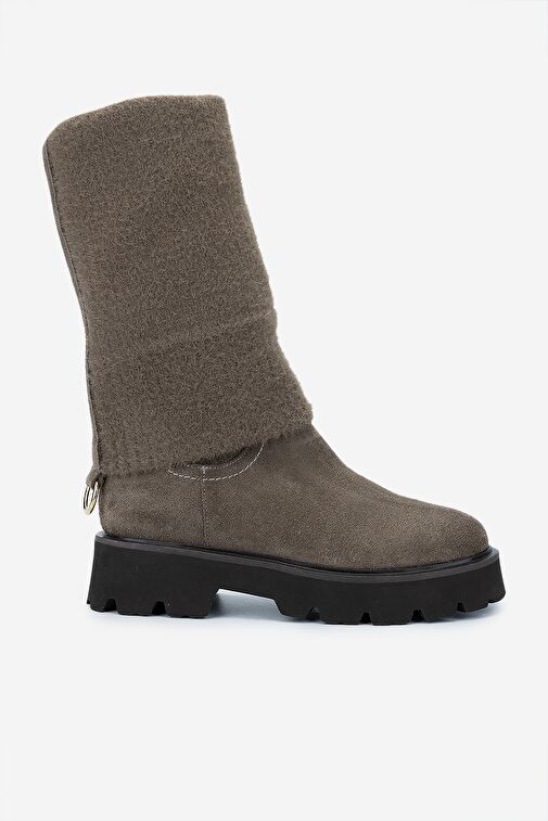 Valmenti Kadın . Vizon Süet Casual Bot - Görsel 2