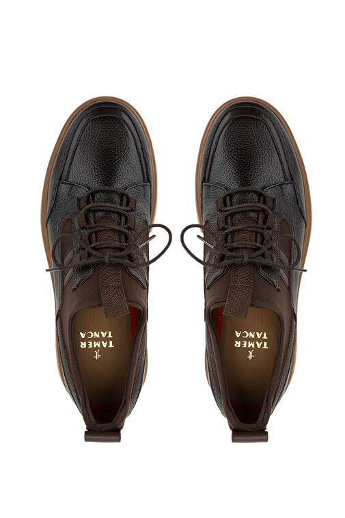 Tamer Tanca Siyah Erkek Deri Günlük Ayakkabı 537 3479 ERK AYK SK24-25 - Görsel 6