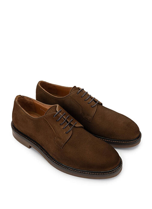 Tamer Tanca Erkek Hakiki Deri Tütün Süet Casual Ayakkabı - Görsel 3