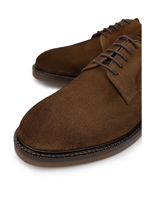 Tamer Tanca Erkek Hakiki Deri Tütün Süet Casual Ayakkabı - Görsel 4