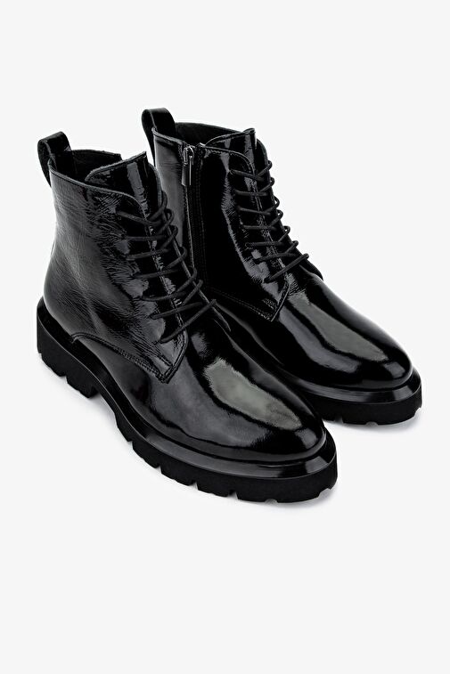 Valmenti Kadın Siyah Rugan Casual Bot - Görsel 3