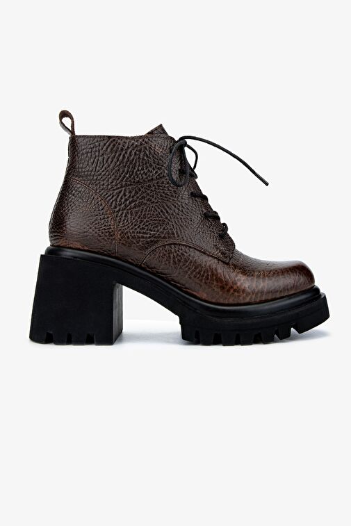 Valmenti Kadın Kahverengi Topuklu Bot - Görsel 2