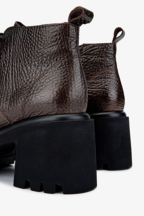 Valmenti Kadın Kahverengi Topuklu Bot - Görsel 6