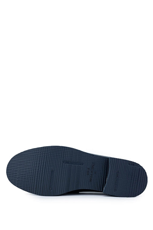 Tamer Tanca Erkek Hakiki Deri Lacivert Loafer Ayakkabı - Görsel 5