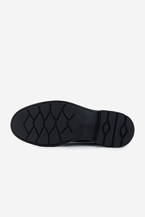 Valmenti Erkek Hakiki Deri Siyah Deri Klasik Ayakkabı - Görsel 5