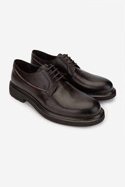 Valmenti Siyah Erkek Deri Klasik Ayakkabı 987 144 ERK AYK SK24-25 - Görsel 3