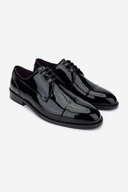 Valmenti Siyah Erkek Rugan Klasik Ayakkabı 756 8035 ERK AYK SK24-25 - Görsel 3