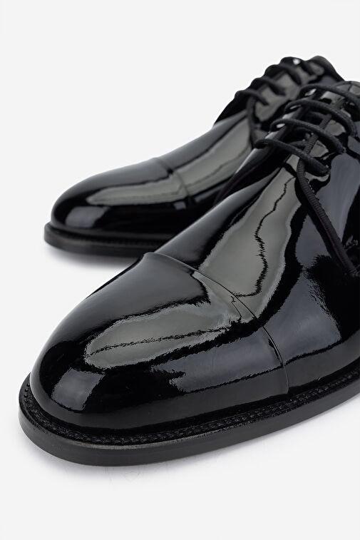 Valmenti Siyah Erkek Rugan Klasik Ayakkabı 756 8035 ERK AYK SK24-25 - Görsel 4