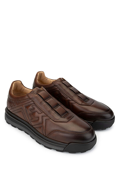 Tamer Tanca Erkek Hakiki Deri Taba Casual Ayakkabı - Görsel 3