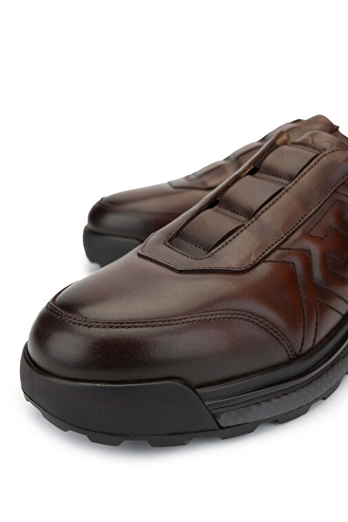 Tamer Tanca Erkek Hakiki Deri Taba Casual Ayakkabı - Görsel 4