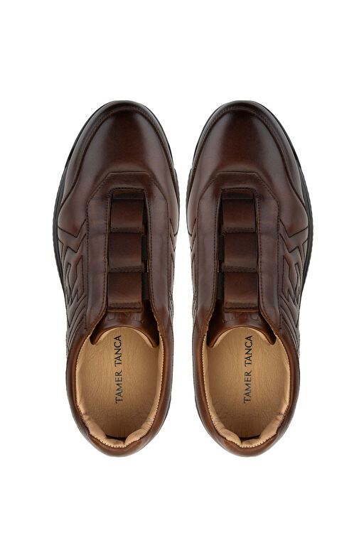 Tamer Tanca Erkek Hakiki Deri Taba Casual Ayakkabı - Görsel 6