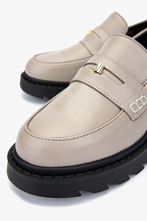 Valmenti Kadın Hakiki Deri Vizon Loafer Ayakkabı - Görsel 5