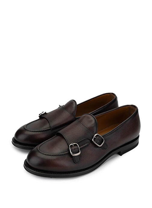 Franceschetti Erkek Hakiki Deri Kahverengi Loafer Ayakkabı - Görsel 6