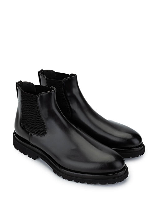 Franceschetti Erkek Hakiki Deri Kahverengi Casual Bot - Görsel 3