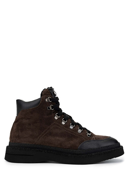 Mario Bruni Erkek Hakiki Deri Koyu Kahve Casual Bot - Görsel 2