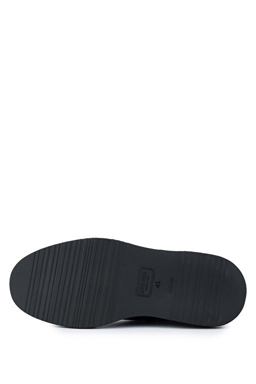 Mario Bruni Erkek Hakiki Deri Siyah Casual Bot - Görsel 6