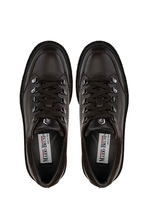 Mario Bruni Erkek Hakiki Deri Koyu Kahve Casual Ayakkabı - Görsel 6