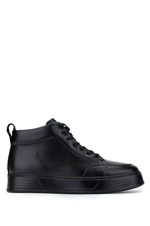 Tamer Tanca Erkek Hakiki Deri Siyah Deri Casual Bot - Görsel 2